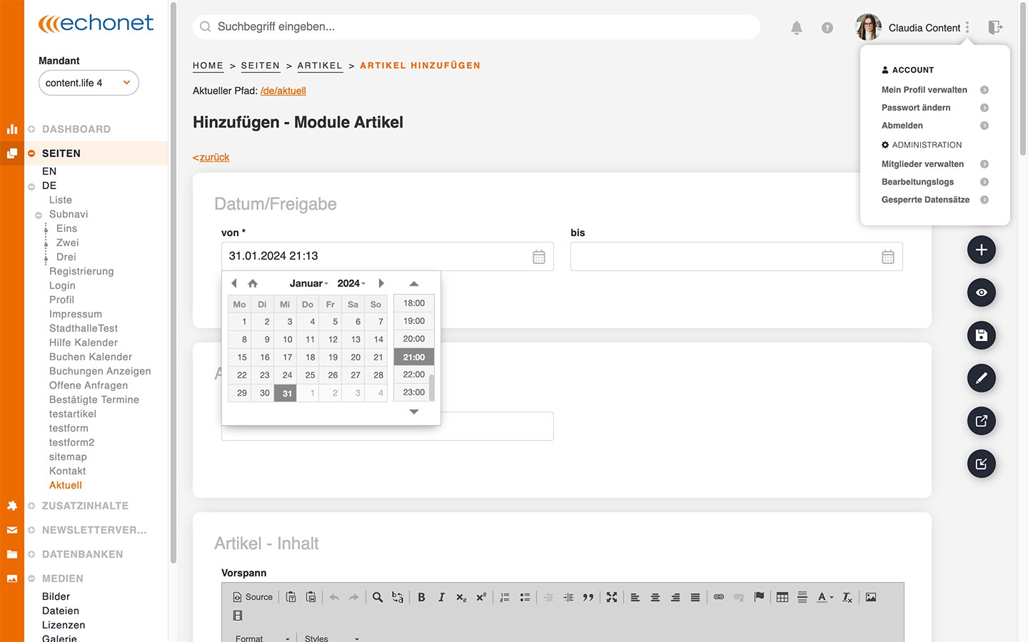 contentlife 4 | Screen Only 06 © echonet.at contentlife 4 | Screen Only 06 © echonet.at