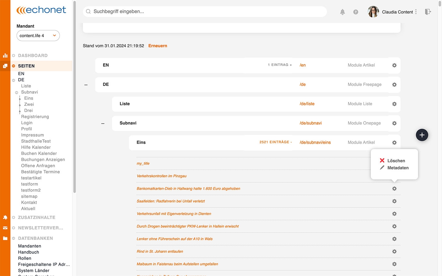contentlife 4 | Screen Only 14 © echonet.at contentlife 4 | Screen Only 14 © echonet.at