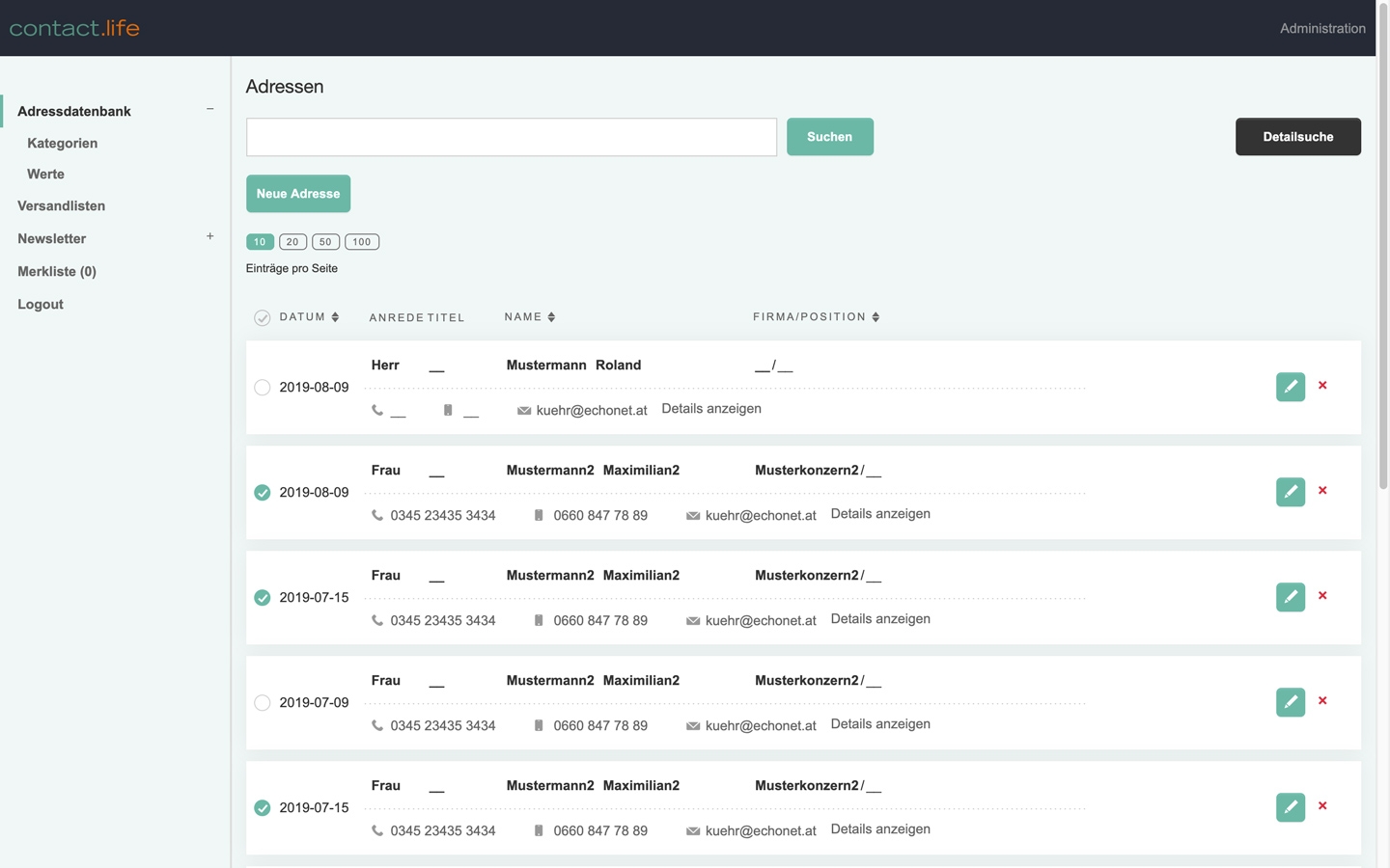 contact.life 3 | Screen Only 02 © echonet.at contact.life 3 | Screen Only 02 © echonet.at
