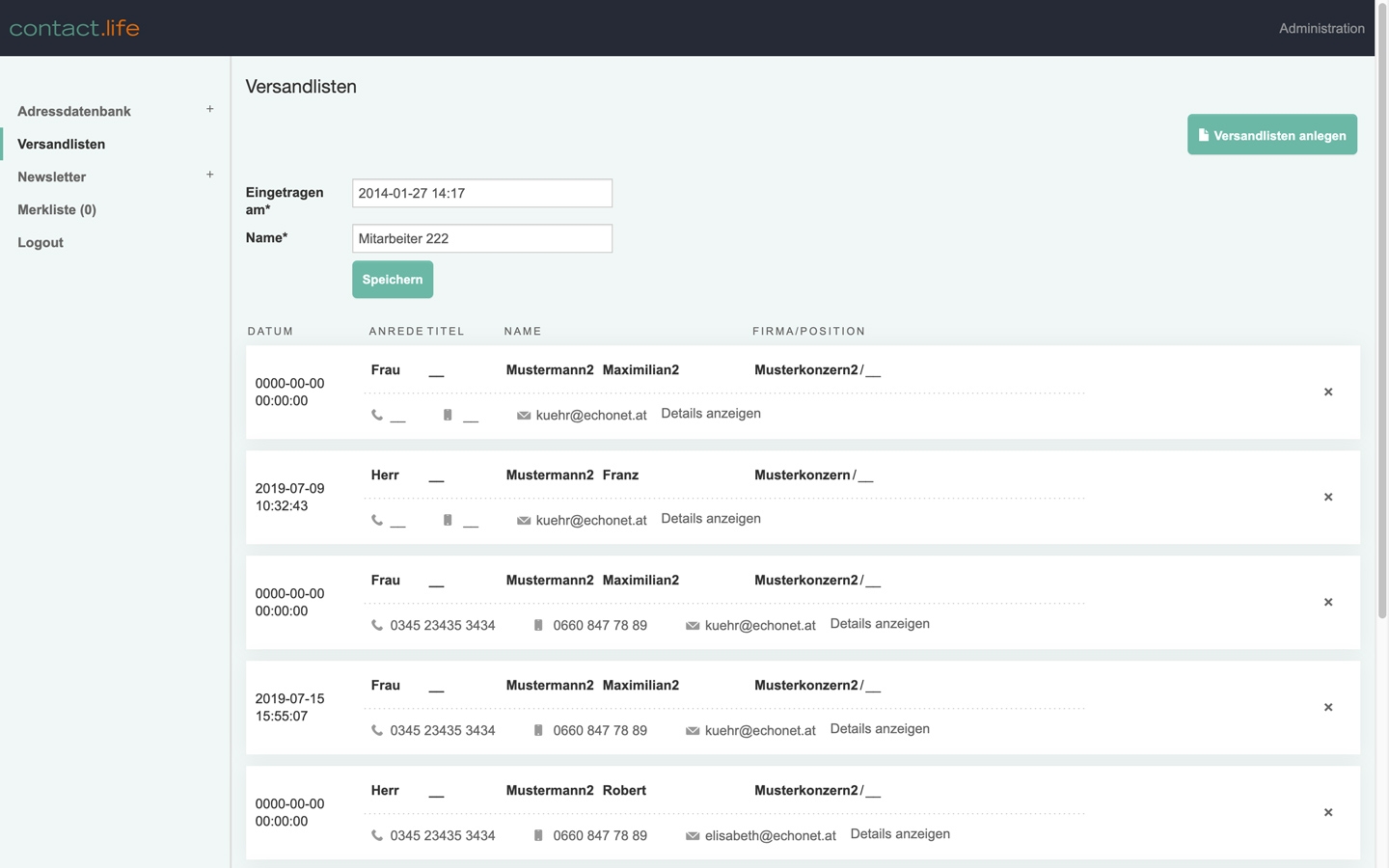 contact.life 3 | Screen Only 04 © echonet.at contact.life 3 | Screen Only 04 © echonet.at