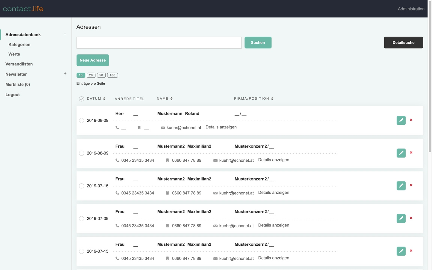 contact.life 3 | Screen Only 05 © echonet.at contact.life 3 | Screen Only 05 © echonet.at